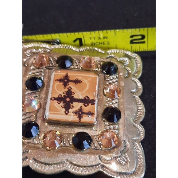 Vintage Alpaca Mexican Religious Pendant/Drop - Picture 6 of 6